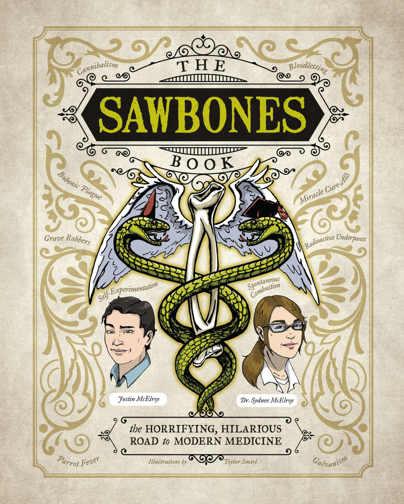 Illustration for article titled Urine luck, Sawbones fans: Justin and Sydnee wrote a book, and we've got the exclusiveÂ